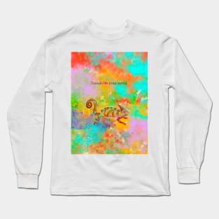 Transform your mind, chameleon spirt animals Long Sleeve T-Shirt